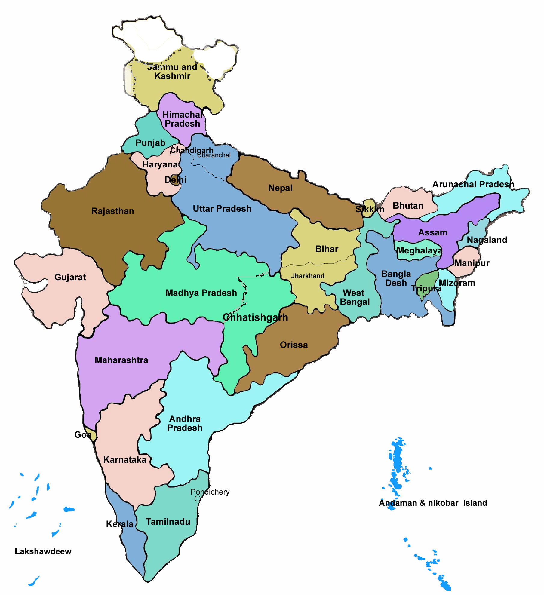 Map Of India 1001 WORLD MAP